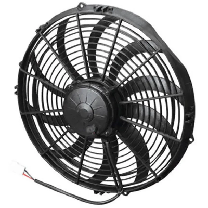 Spal 14.00" Electric Fan Puller Style High Performance 1864Cfm 10-Blade Curved Style Blade - 30102042 1