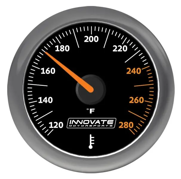 Innovate Motorsports Mtx Analog, Fluid Temp (Oil, Water, Etc) Gauge Kit, Black Dial - 3861 1