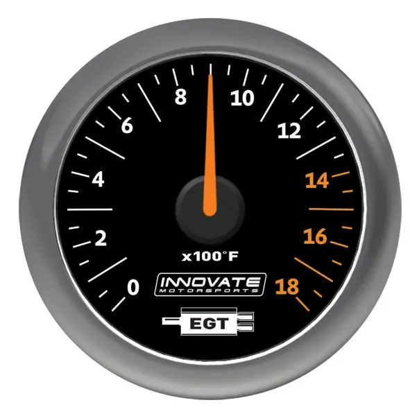 Innovate Motorsports Mtx Analog, Exhaust Gas Temperature (Egt) Gauge Kit, Black Dial - 3865 1