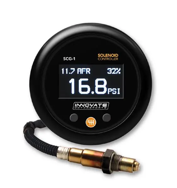 Innovate Motorsports Scg-1 Solenoid Boost Controller & Wideband O2 Gauge Kit, All-In-One - 3882 1