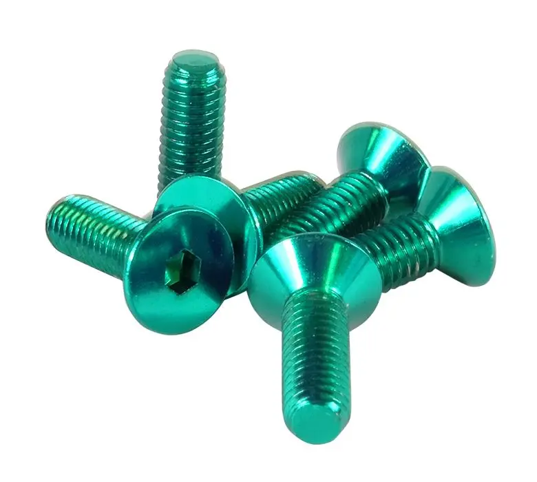 Nrg Steering Wheel Screw Kit Upgrade Green "Conical" - Sws-100Gn 1