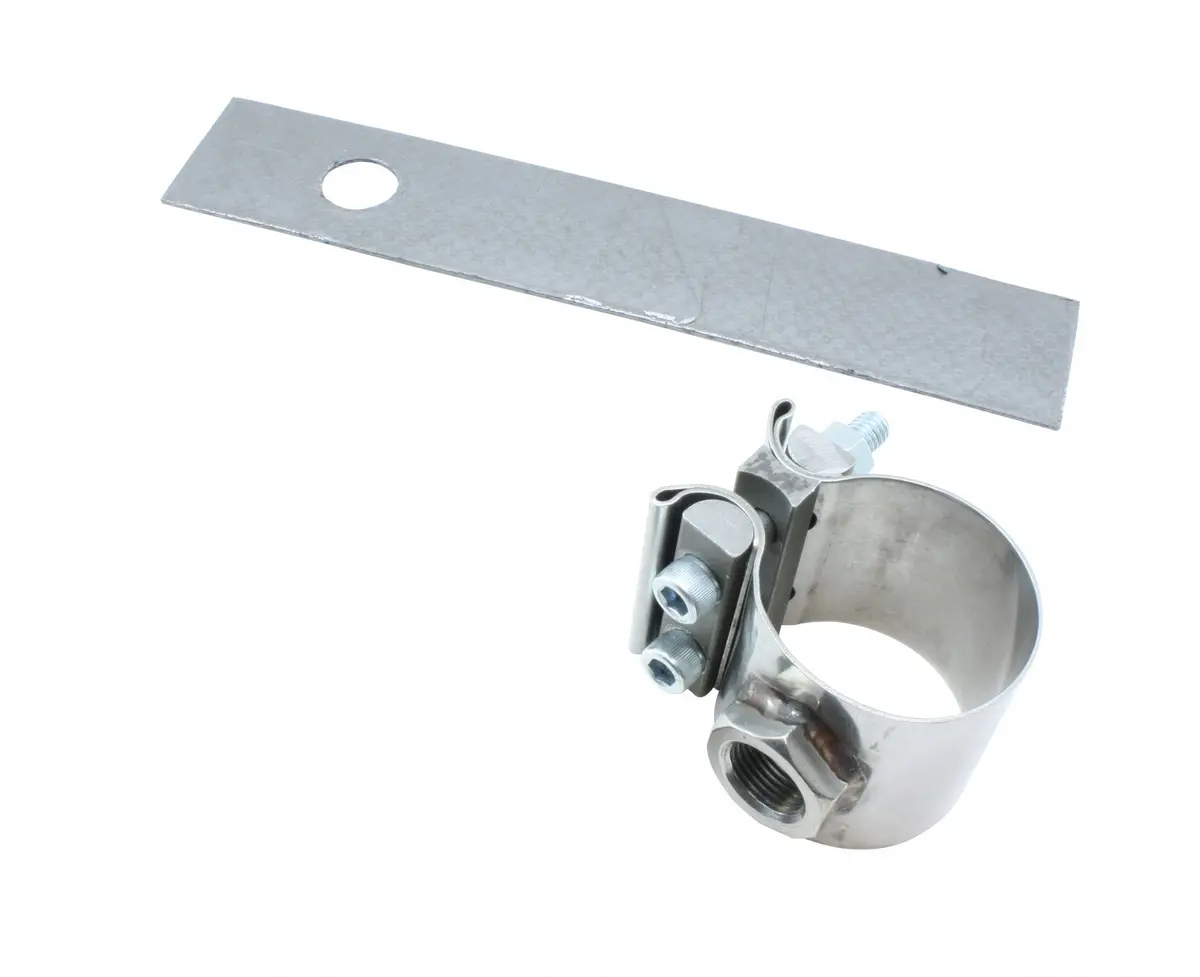 Aem No-Weld O2 Sensor Mount For 1.75 To 2.0 Inch Diameter Pipe - 30-2355-200 1