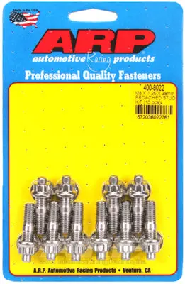 Arp Accessory Stud Kit  M8 X 1.25 X 38Mm, Broached (10Pcs) - 400-8022 1