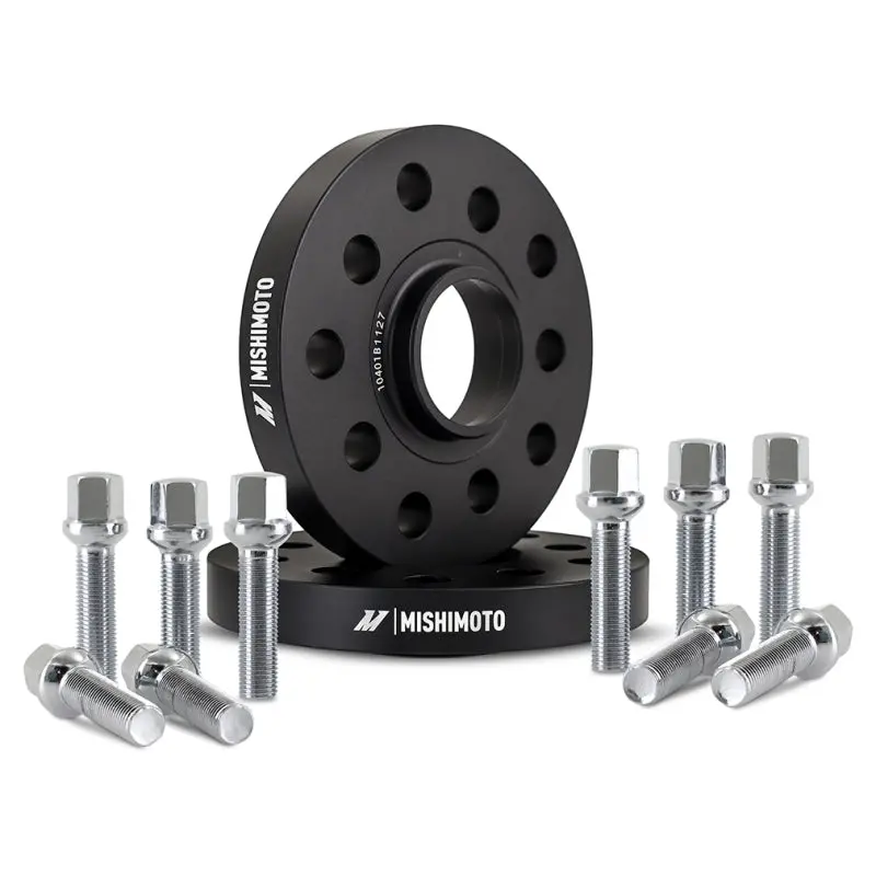 Mishimoto Wheel Spacers - 5X112 - 57.1 Bore - 15Mm - M14x1.50 - Black - Mmws-009-150Bk 1
