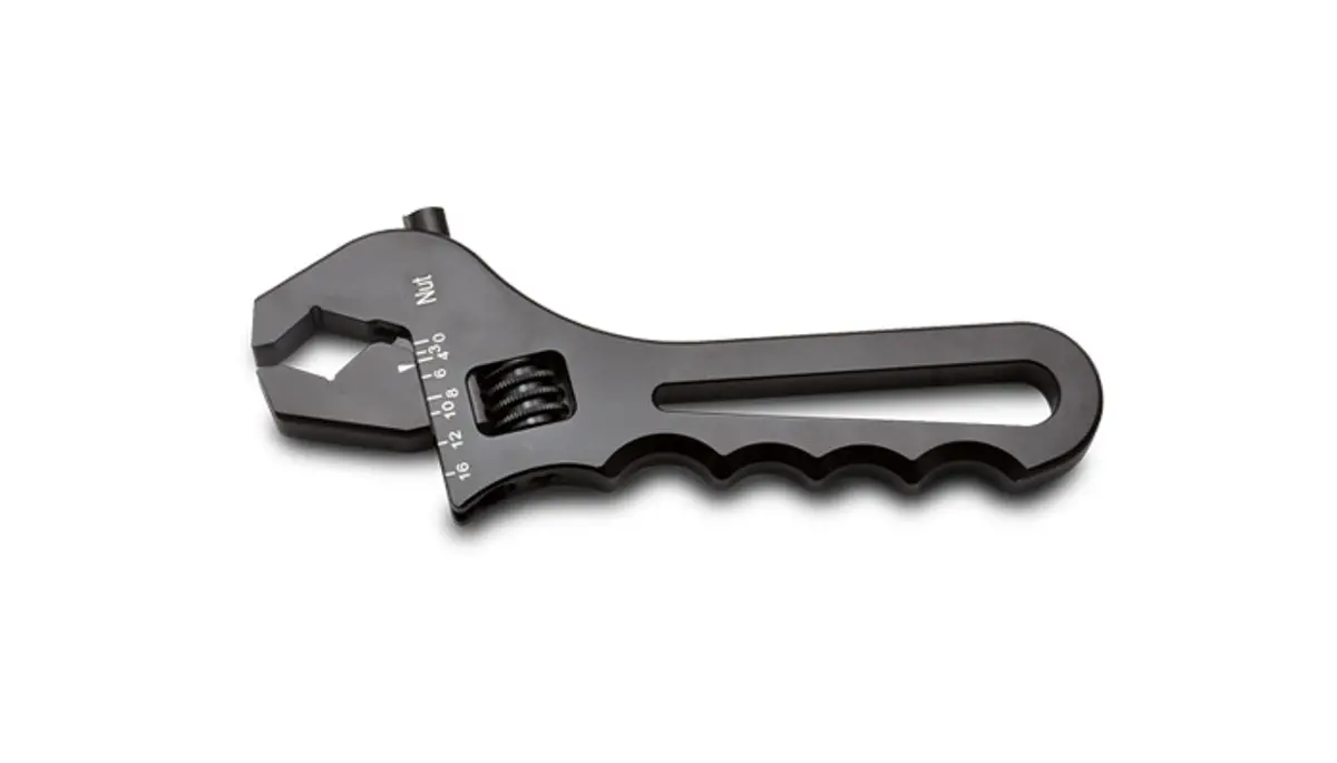 Vibrant Adjustable An Wrench; -4An To -16An; Anodized Black - 20993 1