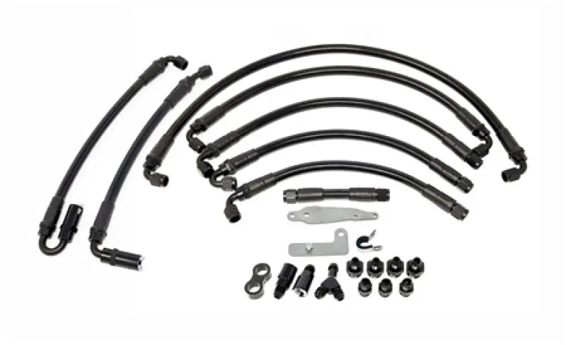 Torque Solution Ptfe Fuel Line Kit W/ Flex Fuel - Subaru Wrx Sti 08-21 / Wrx 08-14 - Ts-Su-6Flk-Am-P-08-Ff 1