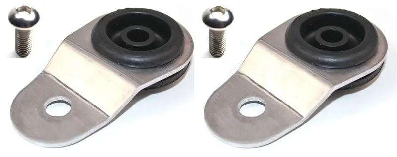 Torque Solution Radiator Mount Combo With Inserts (Silver) : Mitsubishi Evolution 7/8/9 - Ts-Ev-010Ic 1