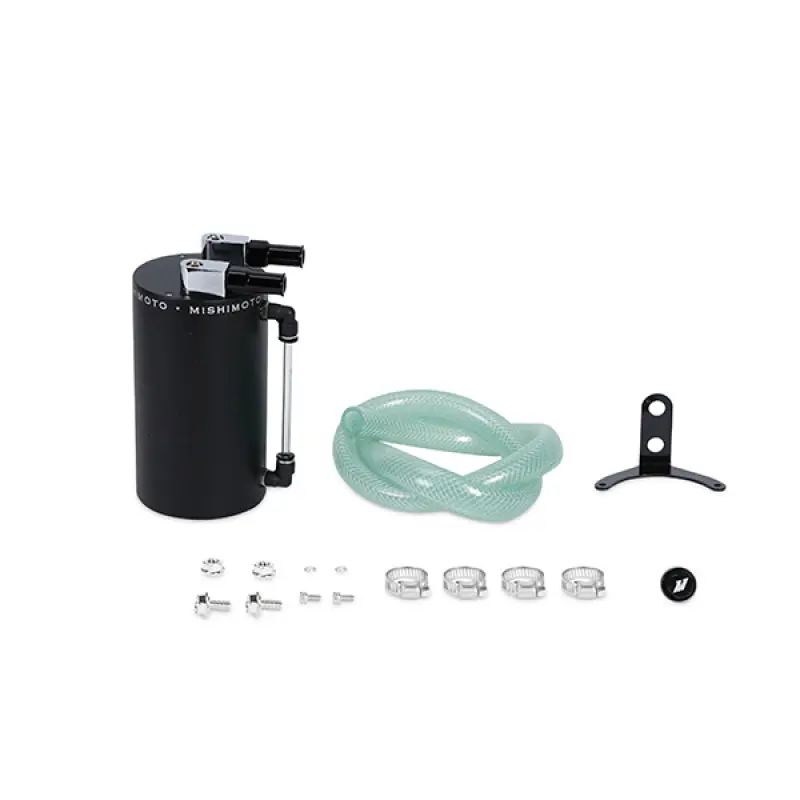 Mishimoto Universal Large Aluminum Oil Catch Can - Wrinkle Black - Mmocc-Lawbk 1