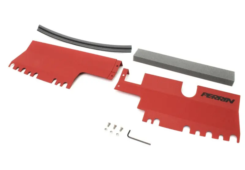 Perrin Radiator Shroud (Without Oem Intake Scoop) - Red - 15-21 Wrx/Sti - Psp-Eng-512-2Rd 1