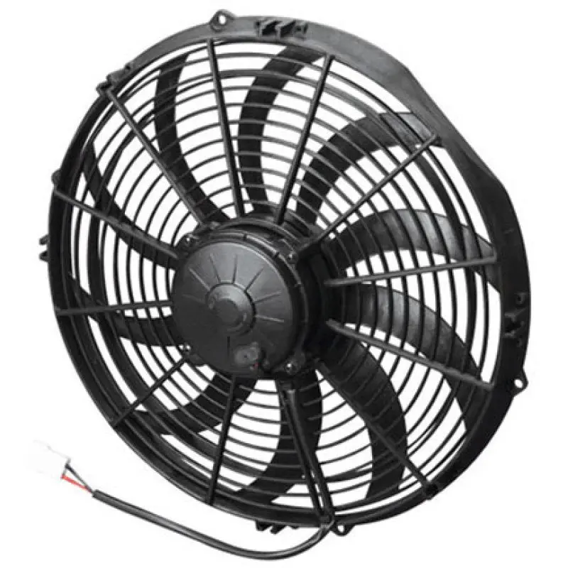 Spal 14.00" Inch Electric Fan Pusher Style High Performance 1841 Cfm 10 Curved Style Blade - 30102056 1