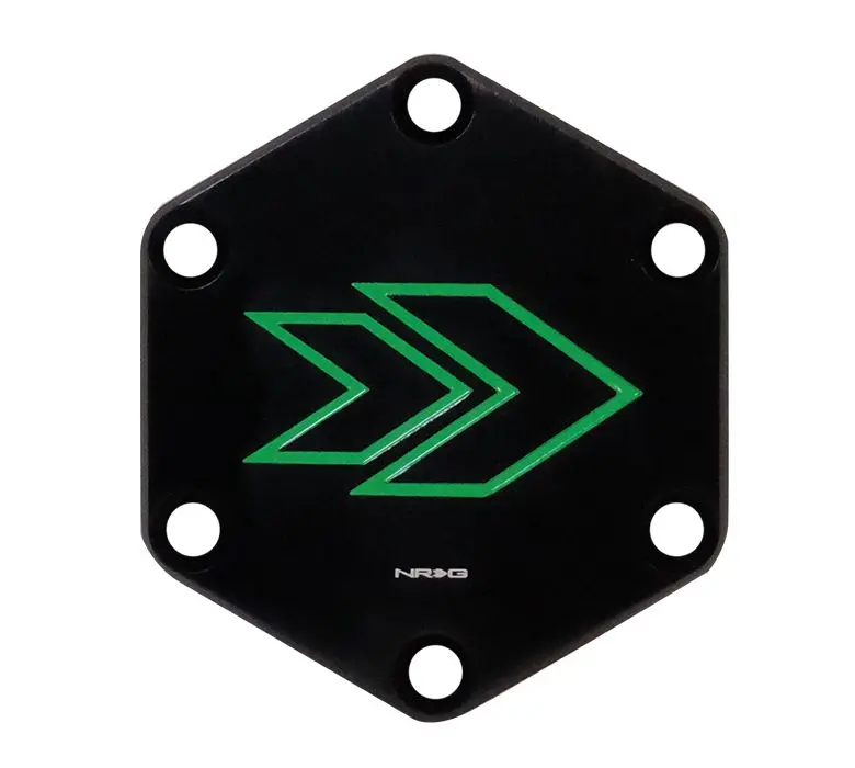 Nrg Arrow Engraved Horn Delete Button-Green - Str-620Gn 1