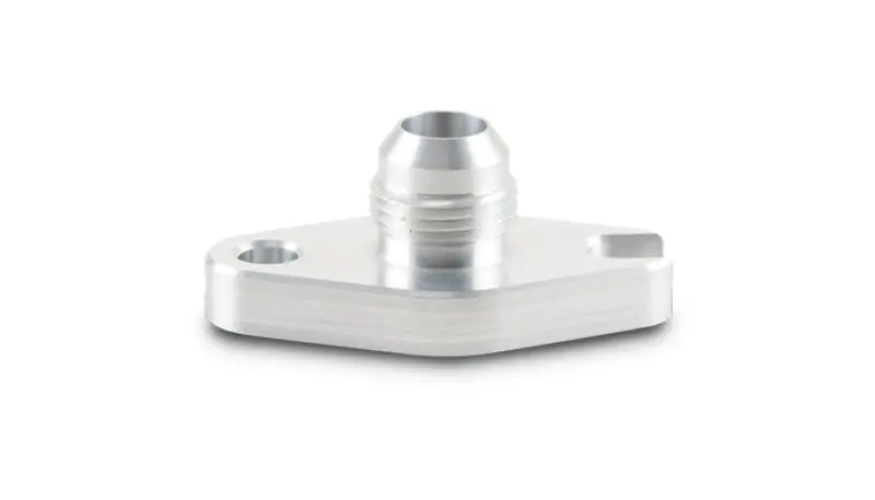 Vibrant Aluminum Oil Drain Flange (W/Crowfoot) -10An Male Flare 2.060" Bolt Hole (Garrett Gt6041) - 28995 1