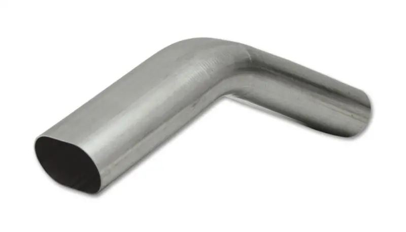 Vibrant 3" Oval (Nominal Size) T304 Ss 45 Deg Vertical Mandrel Bend 6" X 6" Leg Lengths - 13200 1