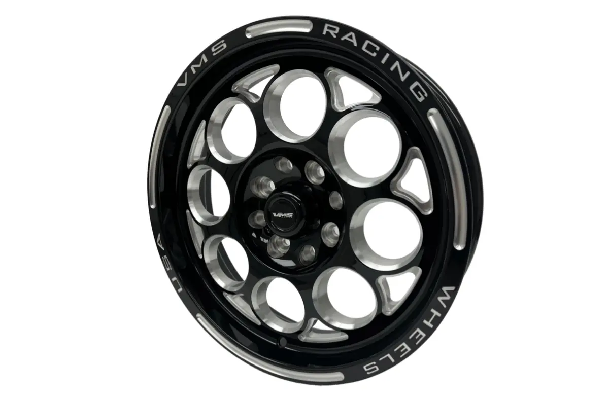 Vms Wheels Modulo 15X3.5 4X108/114.3 -13 Offset Black Milling Finish - Vwmo010-B-1 1