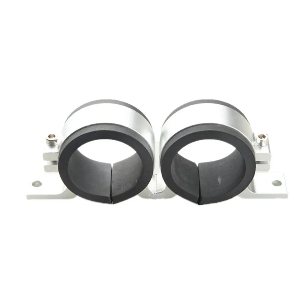 Fuel Pump Dual Bracket For Bosch 044 Or Similar 60Mm Od, Silver - Fpdb-Sil 1
