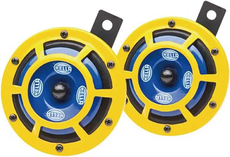 Hella Sharptone Horn Kit Pair, Yellow 415/350Hz - H31000001 1