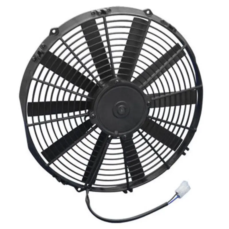 Spal 14.00" Electric Fan Pusher Style Low Profile 1280Cfm 10 Blade Straight Style Blade - 30101510 1