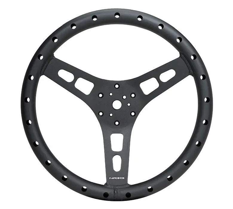 Nrg Reinforced Steering Wheel - 350Mm Sport Full Aluminum Light Weight Welded Steering Wheel - Rst-025Mb-1 1