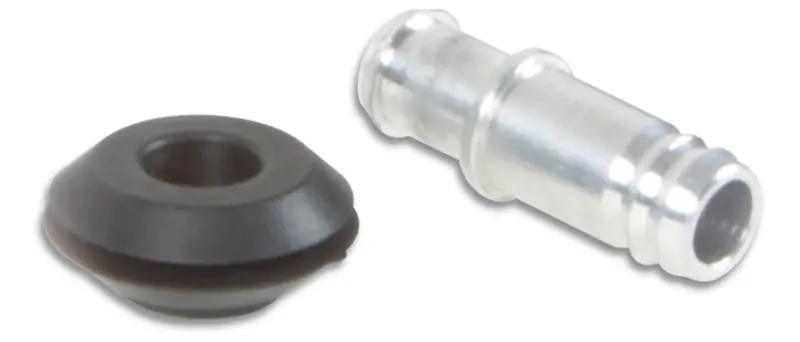Vibrant 10Mm (2/5In) O.D. Aluminum Vacuum Hose Fitting (Includes Rubber Grommet) - 2895 1