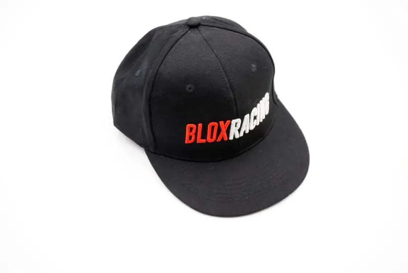 Blox Racing Snapback Cap Black With Red And White Logo - Blox Racing - New Style Flat Bill - Bxap-00107 1