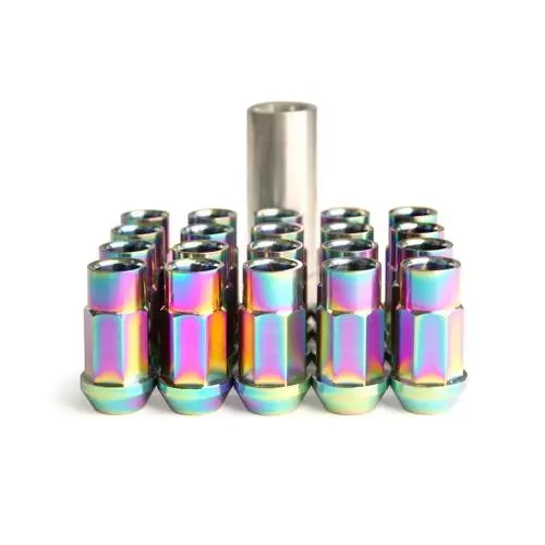 Blox Racing 7-Sided Forged Titanium Lug Nut 12X1.25 - Set Of 20 - Bxac-00136 1