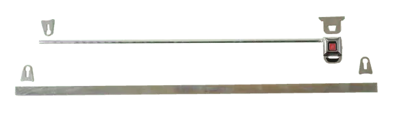 Racequip Window Net Mounting Kit - 30 In. Round Top Bar - 35 In. Flat Bottom Bar - 700102 1