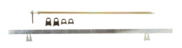 Racequip Window Net Mounting Kit - 26.5 In. Round Top Bar - 35 In. Flat Bottom Bar - 700106 1