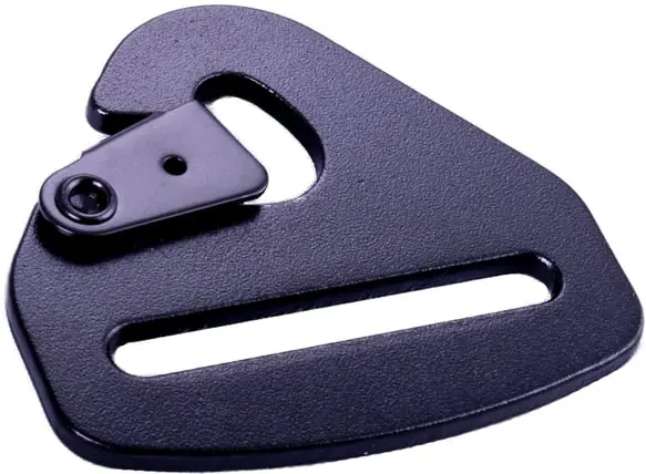 Racequip Seat Belt Mounting Hardware - Snap Hook End - Black - 2 In. - 700930 1