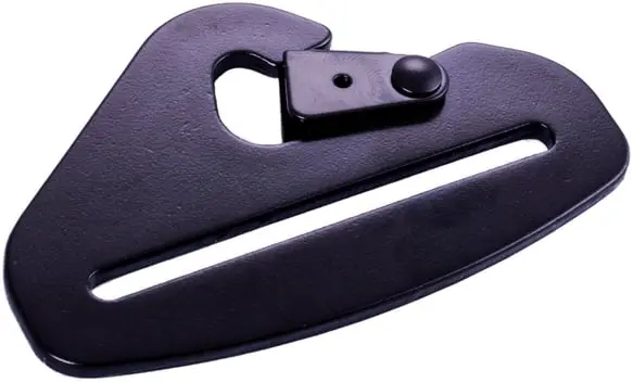 Racequip Seat Belt Mounting Hardware - Snap Hook End - Black - 3 In. - 700940 1