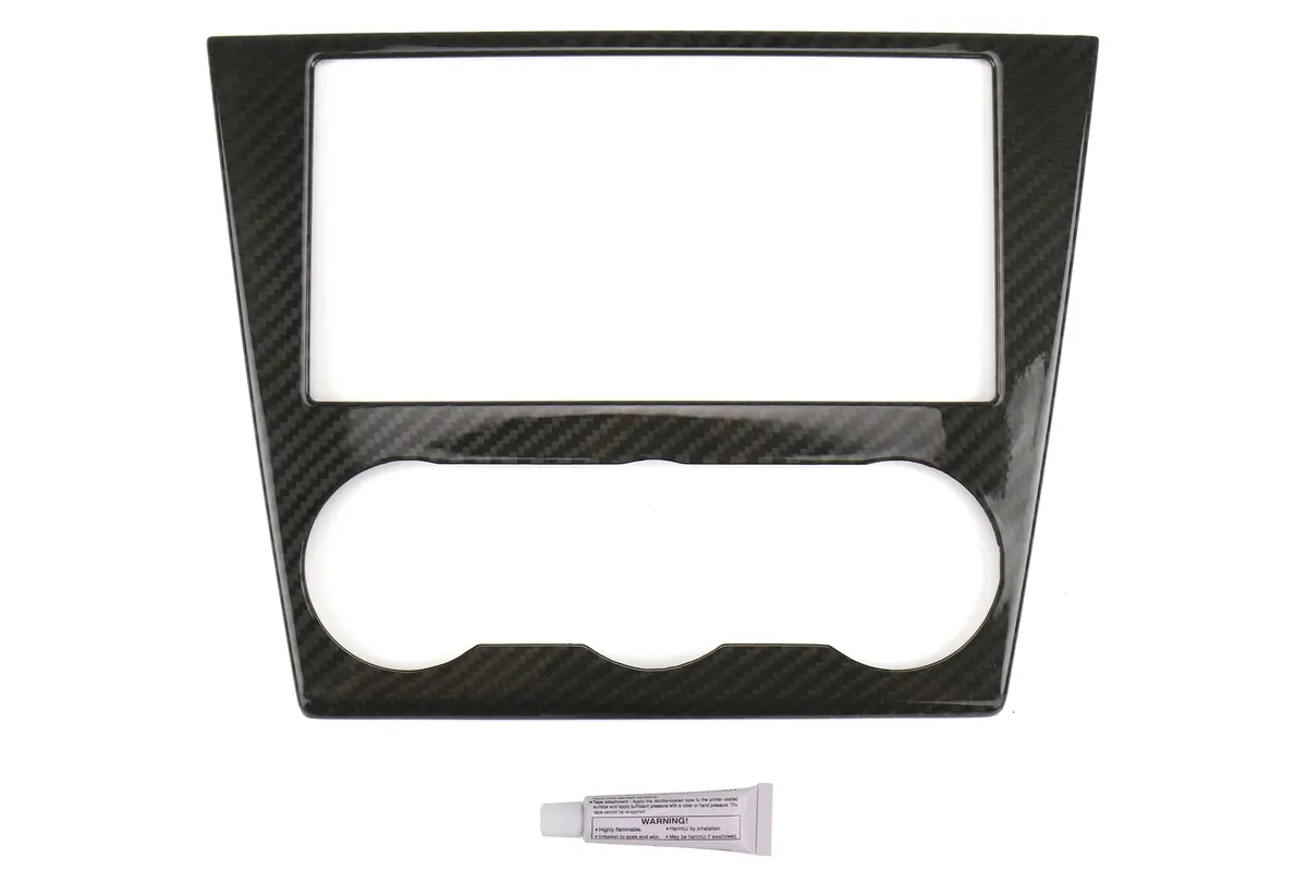 Olm S-Line Dry Carbon Fiber Radio And Ac Control Cover - Subaru Wrx / Sti 2015 - Olmdp1-Wrx14-Dcf **Clearance** 1
