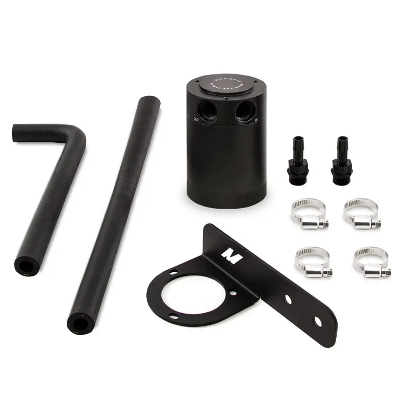 Mishimoto 2016+ Honda Civic 1.5L Turbo Baffled Oil Catch Can Kit - Black (Pcv Side) - Mmbcc-Civ-16Pbe 1