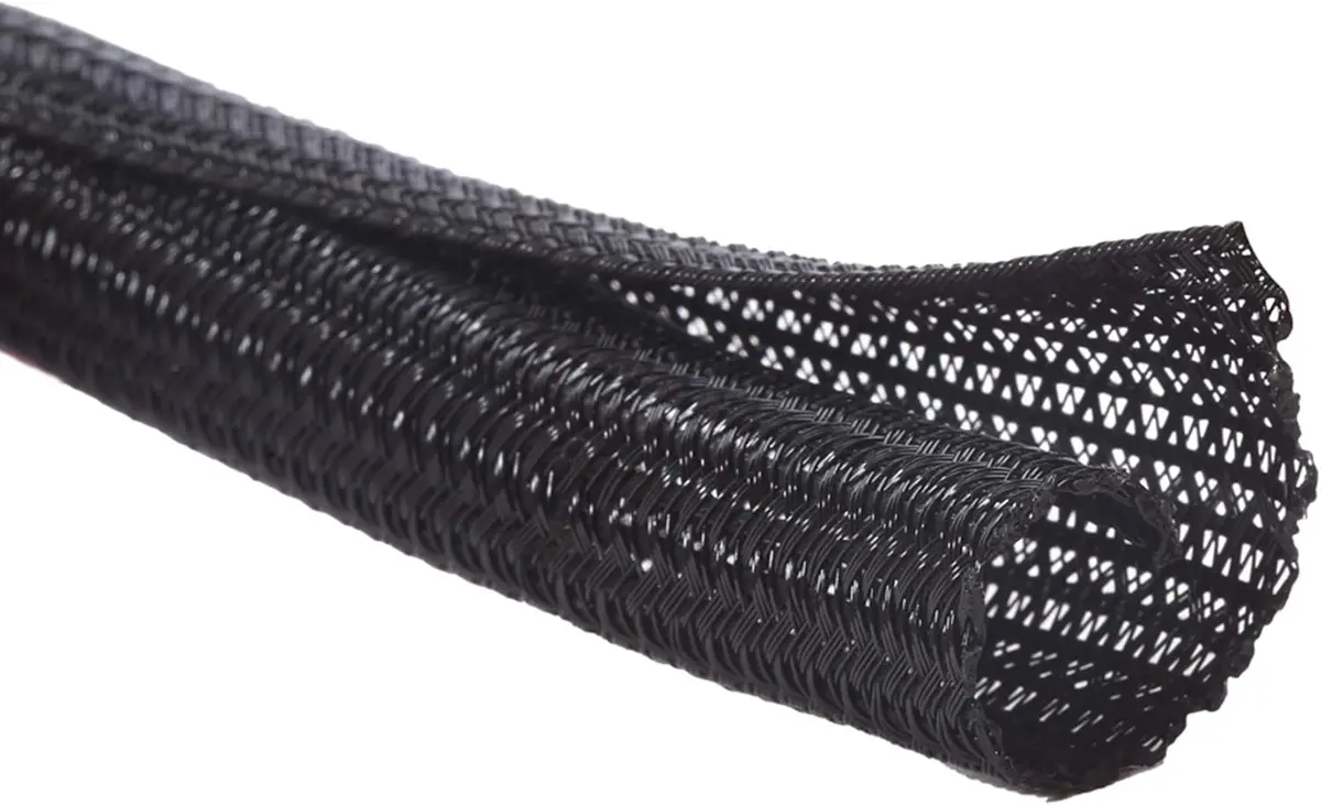 Black Split Wire Sleeve - 3/4" Inner Diameter - 12Ft Long - Sst-3/4 1