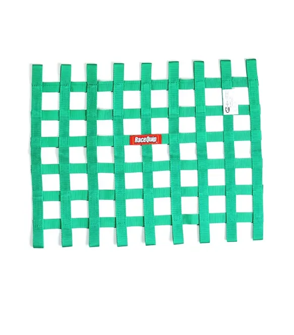 Racequip Ribbon Style Race Car Window Net - Green - 18 In.H X 24 In.W - 725075 1