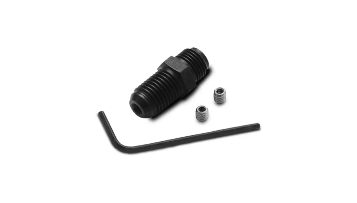 Vibrant Oil Restrictor Fitting Kit; Size: -4An X 1/8" Npt, With 2 Stainless Jets - 10289 1