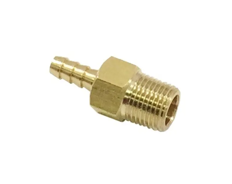 Torque Solution Brass 1/8 In Npt Fitting: Universal Straight Barb - Ts-Npt-18.Sb 1