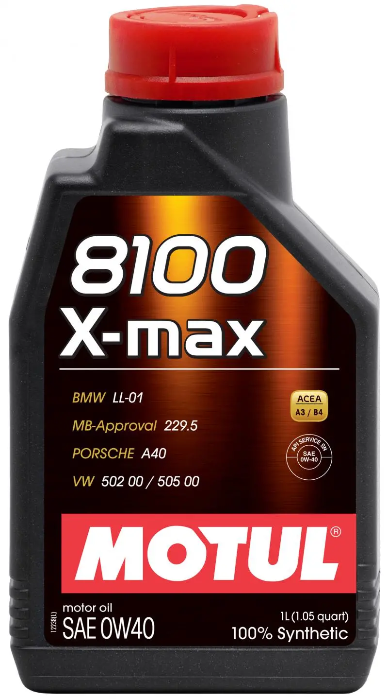 Motul 8100 X-Max 0W40 Motor Oil - 1L (1.05 Qt.) - 104531 1