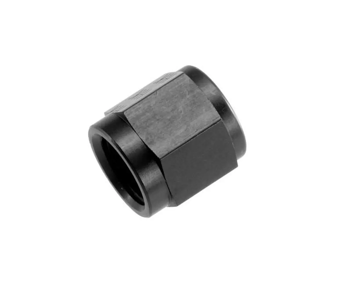 Redhorse Performance -3An Aluminum Tube Nut 3/8" X 24 - Black - 6/Pkg - 818-03-2 1