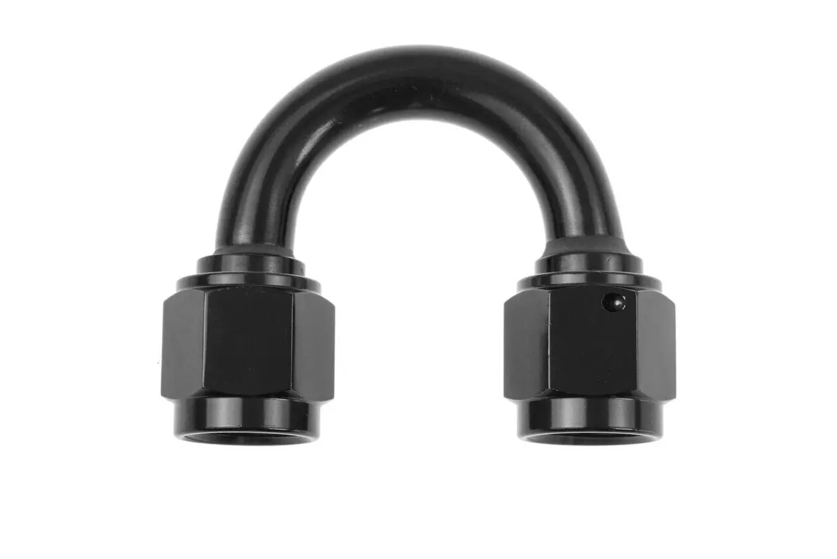 Redhorse Performance -6An Female To -6An Female 180 Degree Swivel Coupler - Black - 8188-06-2 1