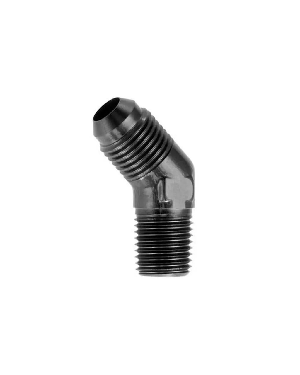 Redhorse Performance -3An 45 Degree Male Adapter To 1/8" Npt Male - Black - 823-03-02-2 1