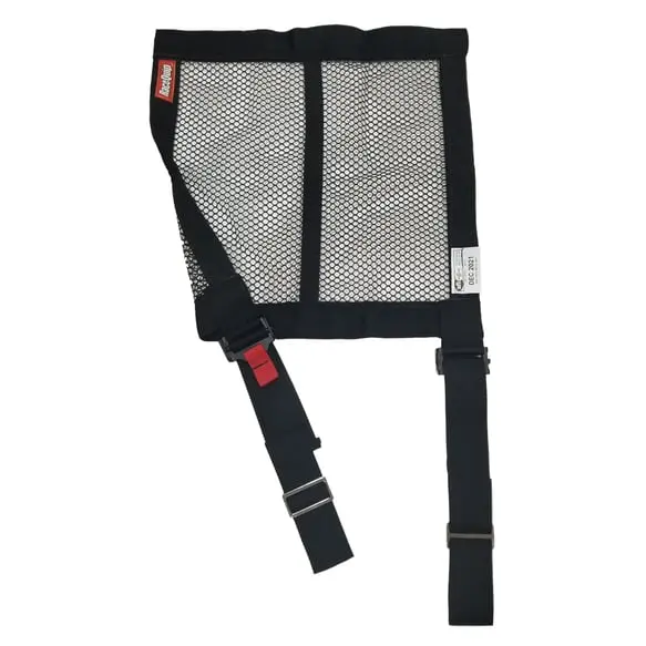 Racequip Mesh Style Race Car Window Net With 2" Mounting Straps - Black - 18 In. H X 18 In. W - 824993 1