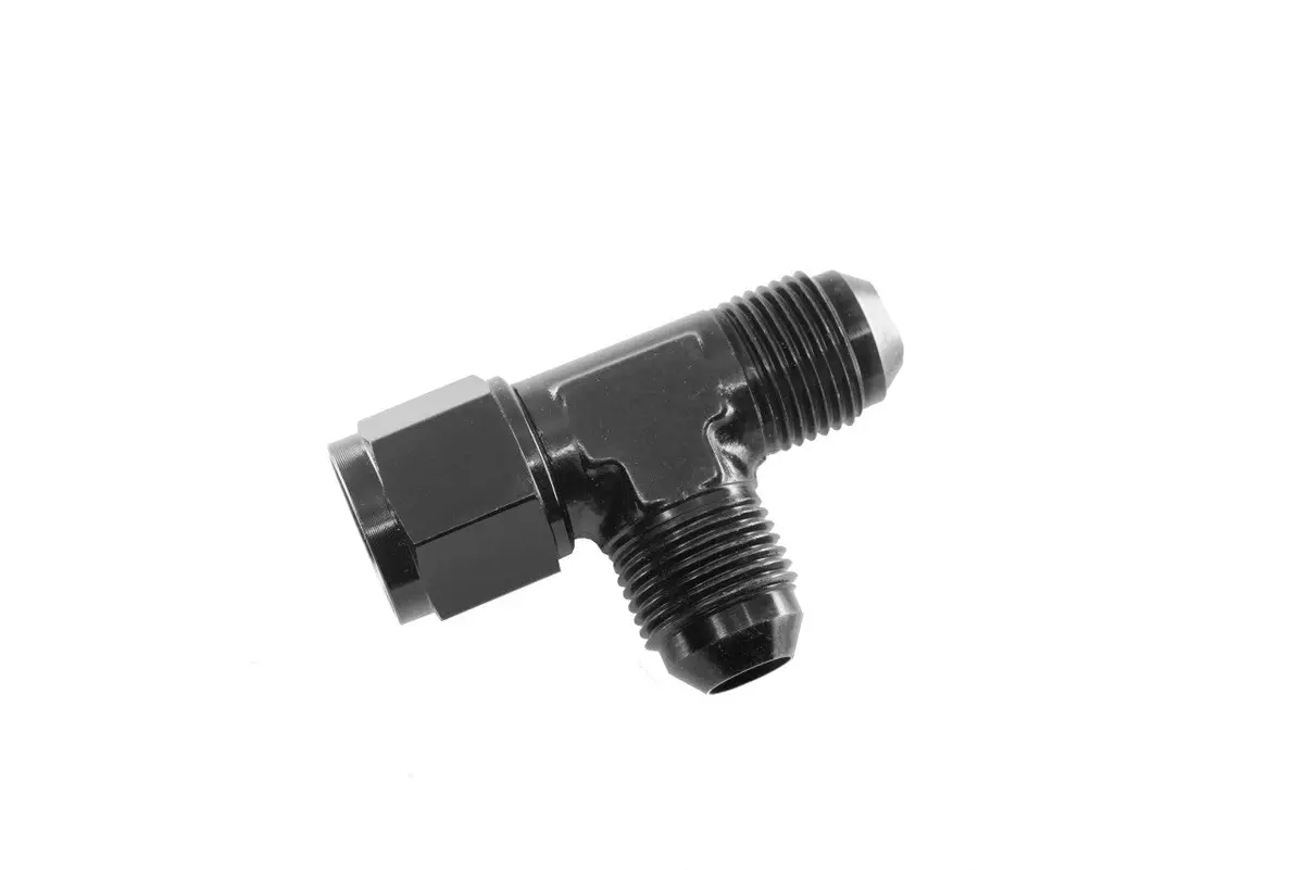 Redhorse Performance -04An  Tee With Female Swivel On Run - Black - 828-04-2 1