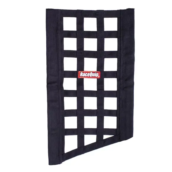 Racequip Ribbon Style Funny Car Window Net - Black - 22 In. To 18 In.H X 12 In.W - 829531 1