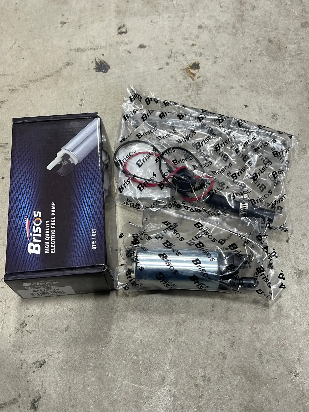 Brisos 255Lph High Pressure Fuel Pump Kit - In And Out Opposite Side - Bgt001-Xxx **Clearance** 1