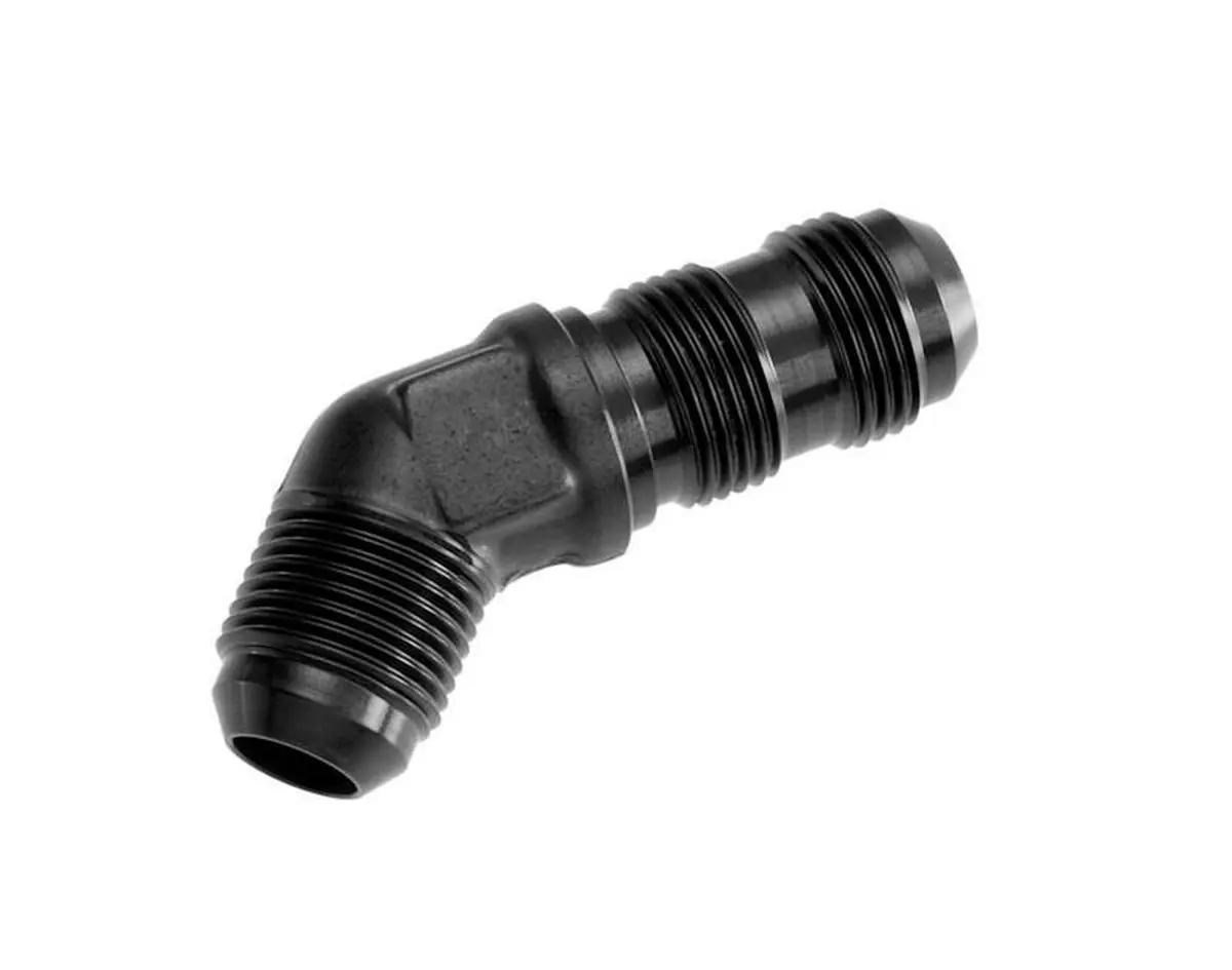 Redhorse Performance -8An Male An Bulkhead Adapters 45 Degree - Black - 837-08-2 1