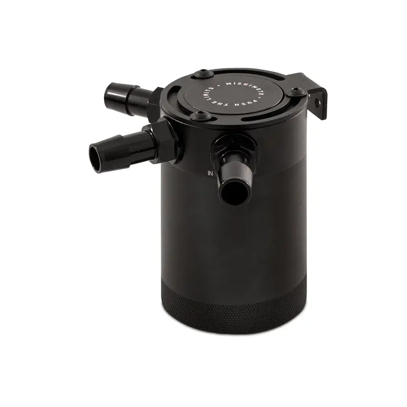 Mishimoto Universal Compact Baffled Oil Catch Can - 3-Port - Mmbcc-Cbthr-Bk 1