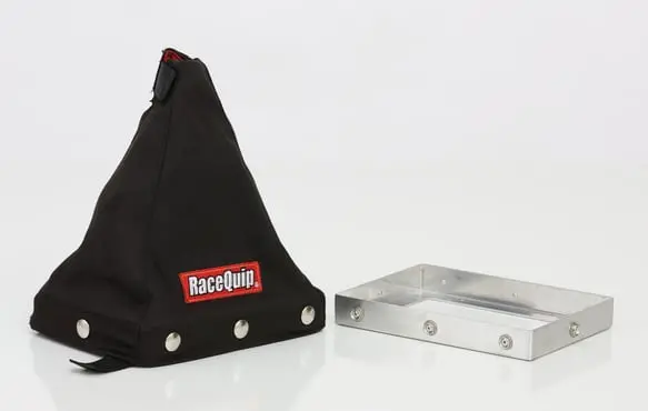 Racequip Fire-Retardant Shifter Boot W/ Mounting Base Plate - Black - 9 In. Tall - 871003 1