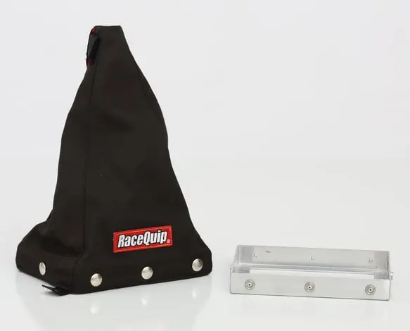 Racequip Fire-Retardant Shifter Boot W/ Mounting Base Plate - Black - 12 In. Tall - 871005 1