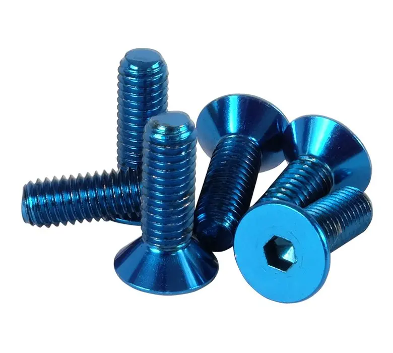 Nrg Steering Wheel Screw Kit Upgrade Blue "Conical" - Sws-100Bl 1
