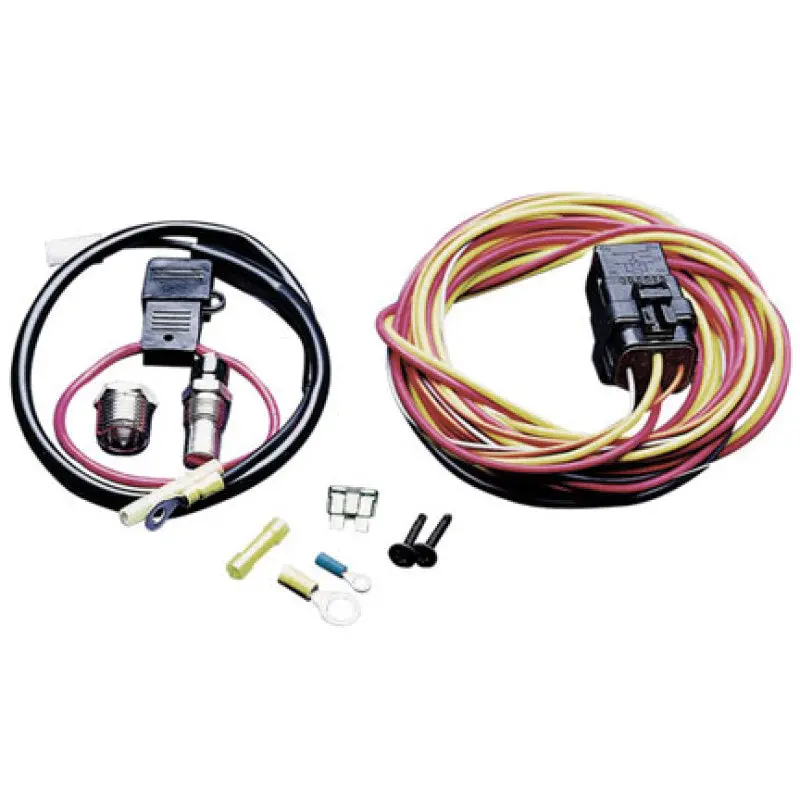Spal Single Fan 40Amp Relay Wiring Harness Kit 185 Degree With Sending Unit - 185Fh 1