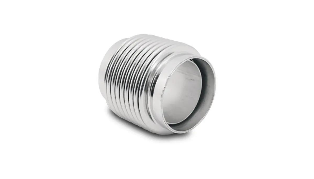 Vibrant Bellows Assembly With Solid Liner, 2.25" I.D. X 3" Long - Electro Polished  - 69683 1